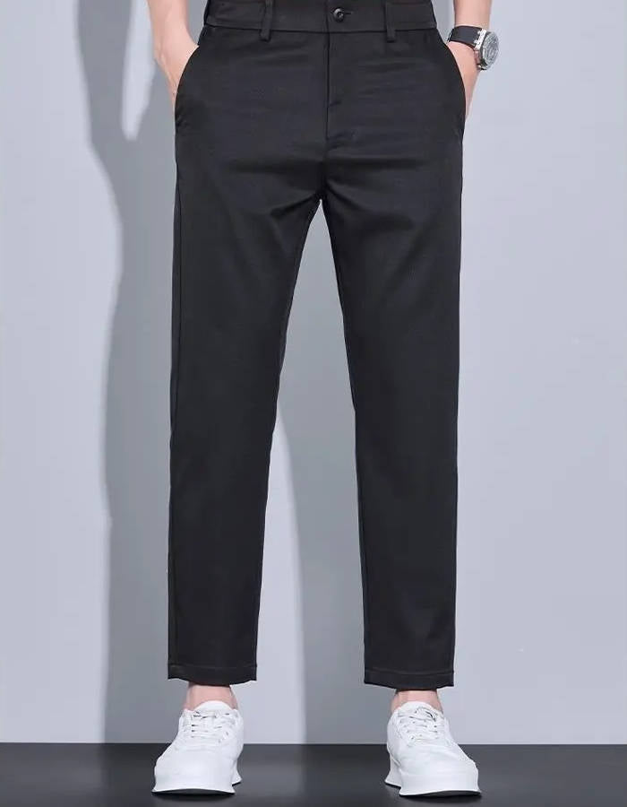 Ankle Straight Fit Pants For Men