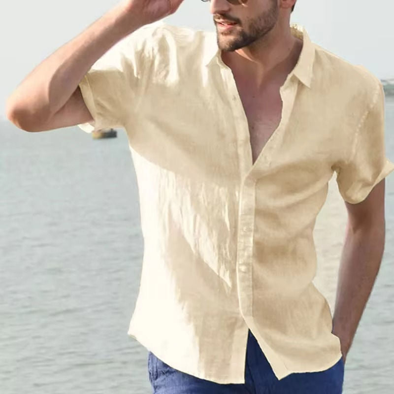 Men's Summer Linen Shirt - Light And Breathable