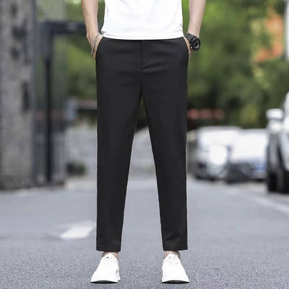 Ankle Straight Fit Pants For Men