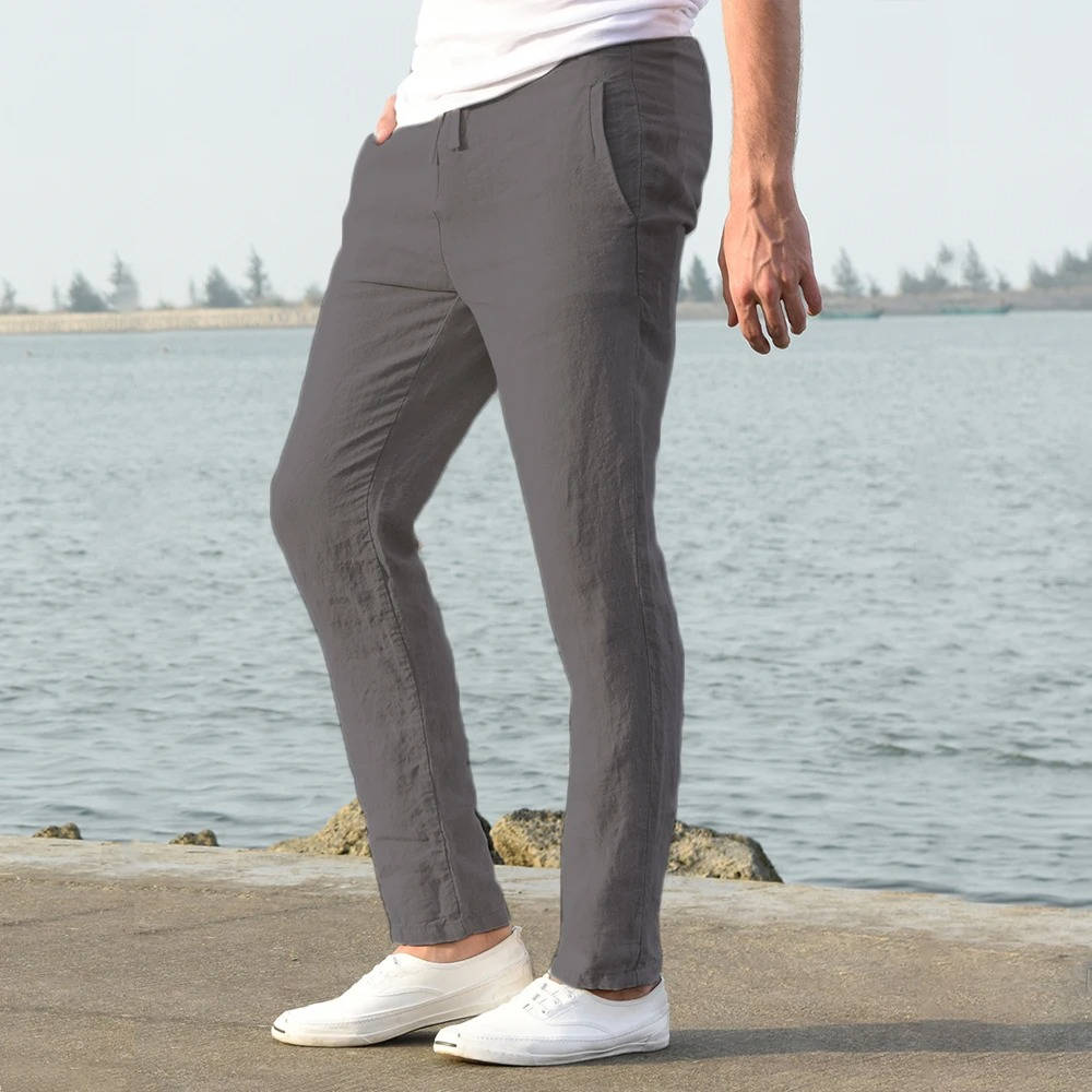 Men's Breathable Lightweight Linen Pants