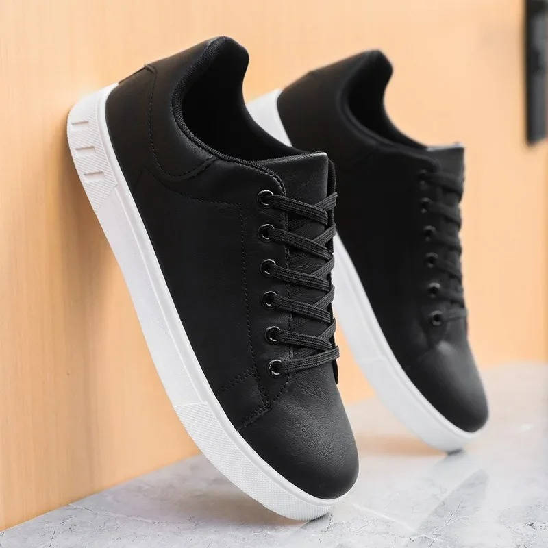 Men's Leather Low-Top Sneakers