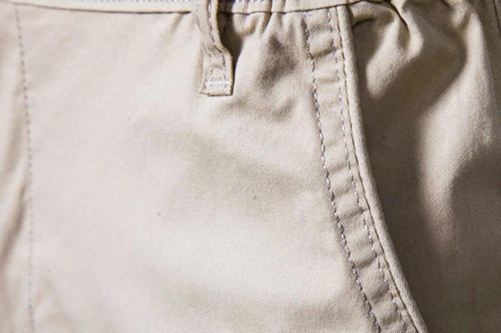 Mens Cotton Chino Shorts With Pockets
