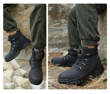 Steel Toe Work Boots Waterproof Slip Resistant