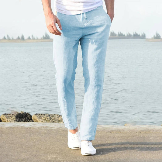 Men's Breathable Lightweight Linen Pants