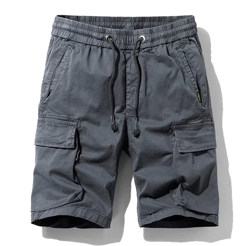 Men Summer New Multi Pockets Cotton Cargo Shorts