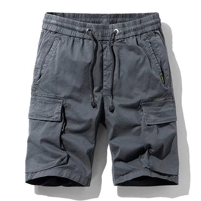 Men Summer New Multi Pockets Cotton Cargo Shorts