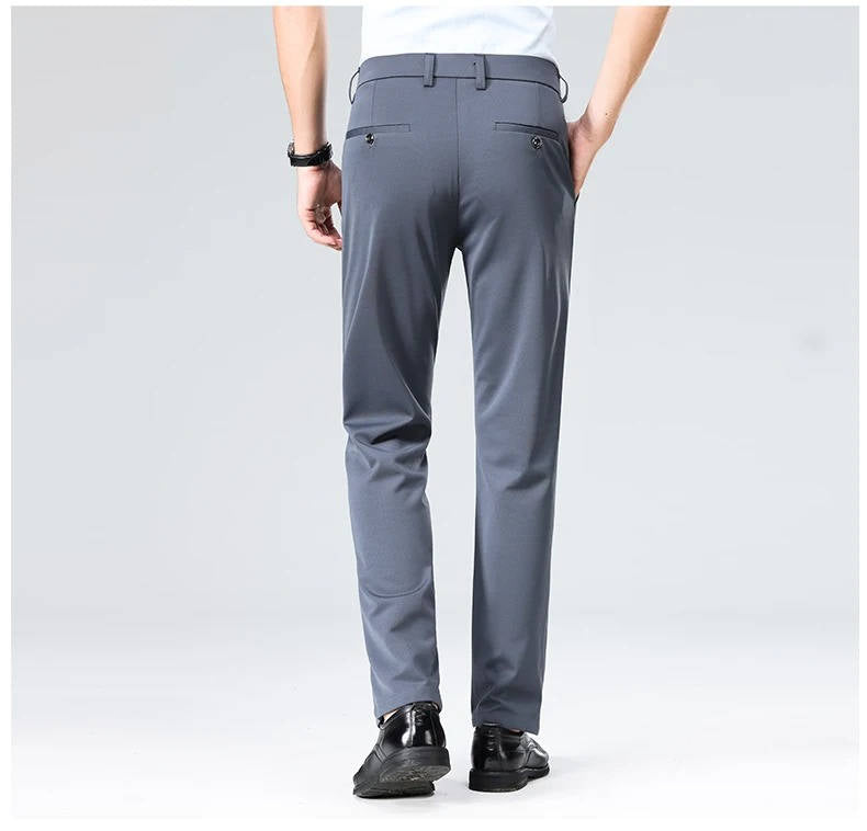 Herren Leichte Stretch Schlanke Passform Anzughose