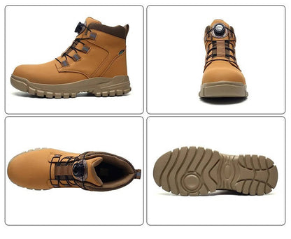 Steel Toe Work Boots Waterproof Slip Resistant