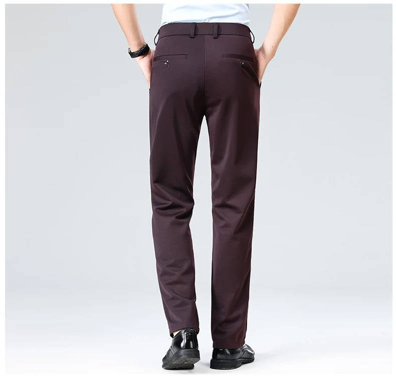 Herren Leichte Stretch Schlanke Passform Anzughose