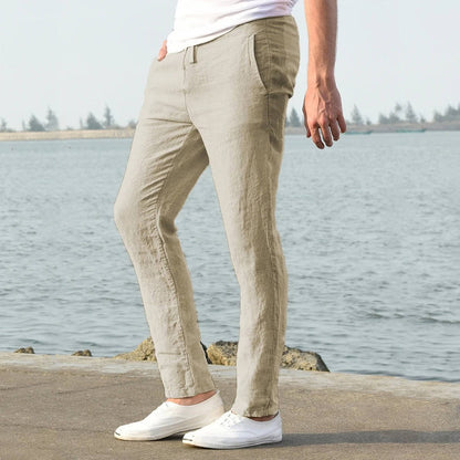 Men's Breathable Lightweight Linen Pants