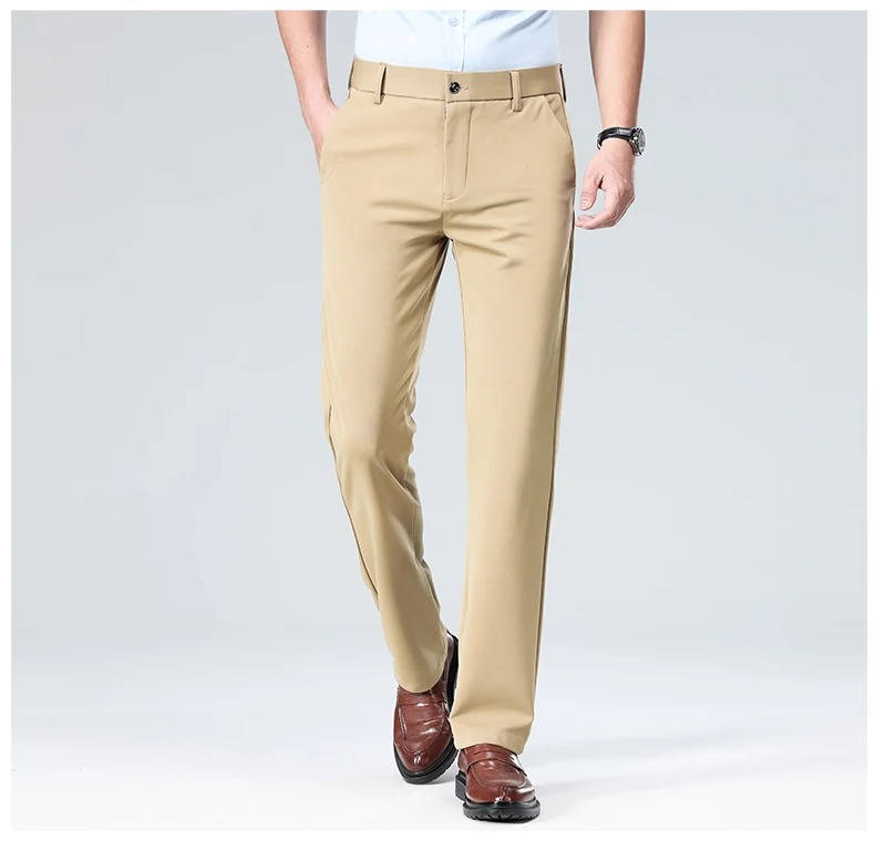 Herren Leichte Stretch Schlanke Passform Anzughose