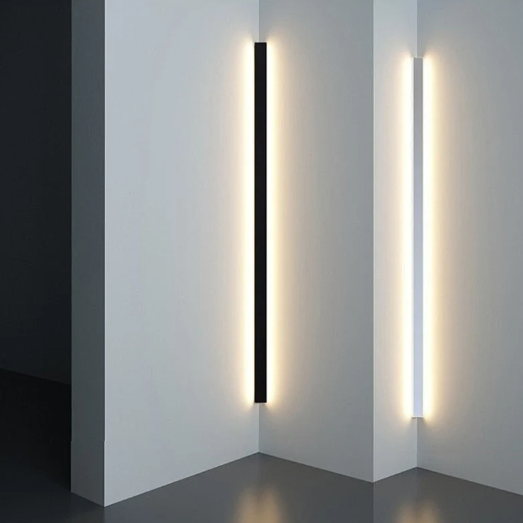 Lámpara de pared lineal minimalista con iluminación ambiental LED