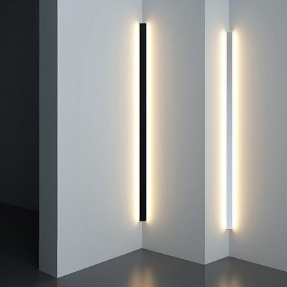 Lámpara de pared lineal minimalista con iluminación ambiental LED