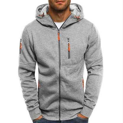 Sudadera con capucha para hombre con cremallera completa