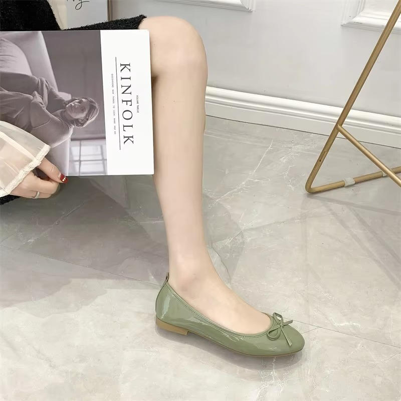 Leather Ballet Flats With Arch Support