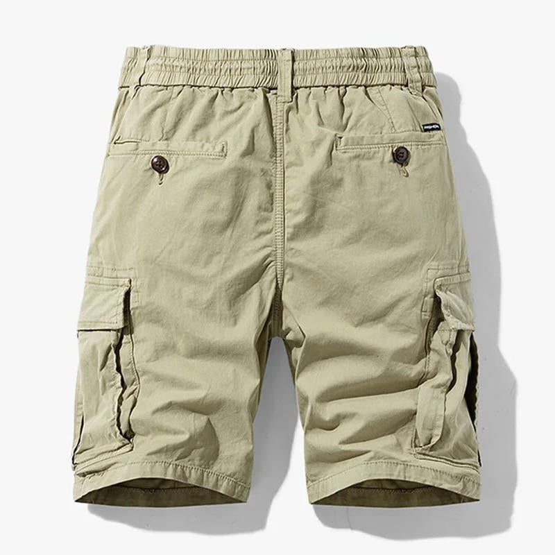Men Summer New Multi Pockets Cotton Cargo Shorts