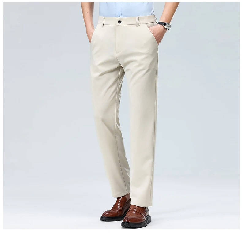 Herren Leichte Stretch Schlanke Passform Anzughose