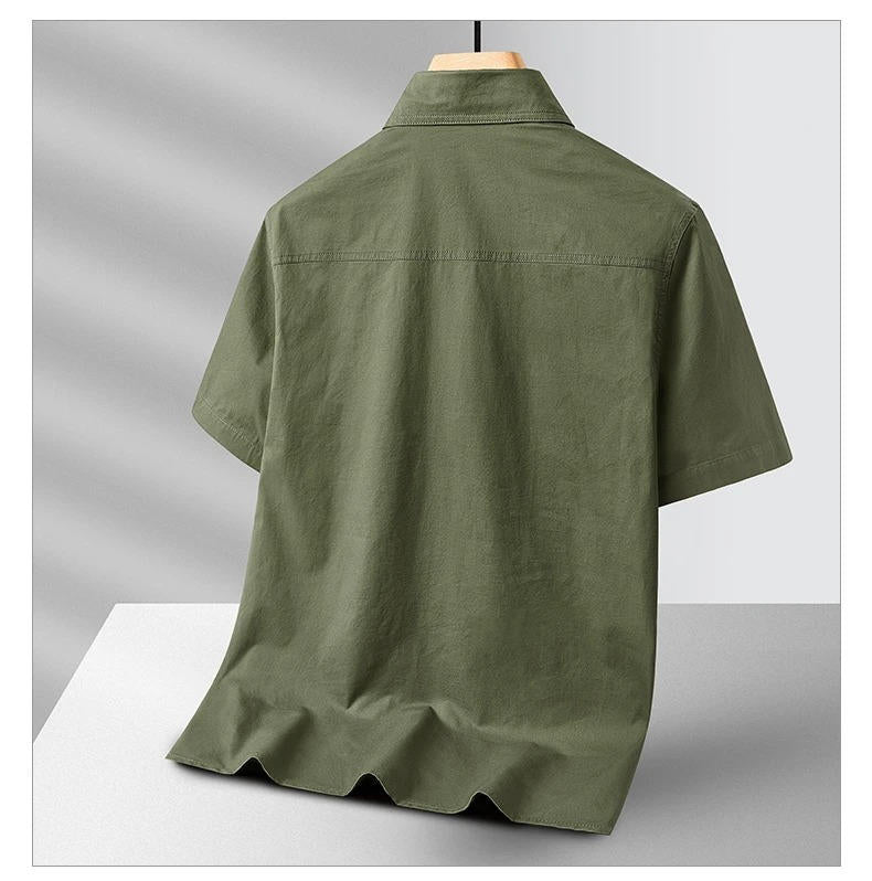 Mens Cargo Shirt Short Sleeve