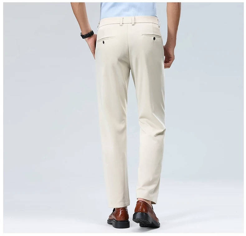 Herren Leichte Stretch Schlanke Passform Anzughose