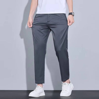 Ankle Straight Fit Pants For Men
