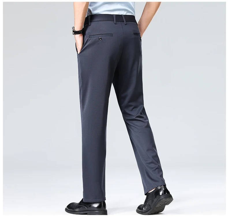 Herren Leichte Stretch Schlanke Passform Anzughose