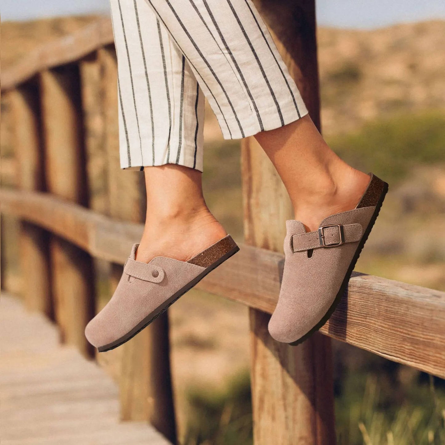 Zuecos tipo mule para mujer