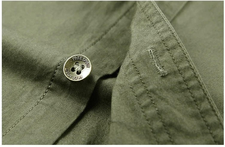 Mens Cargo Shirt Short Sleeve