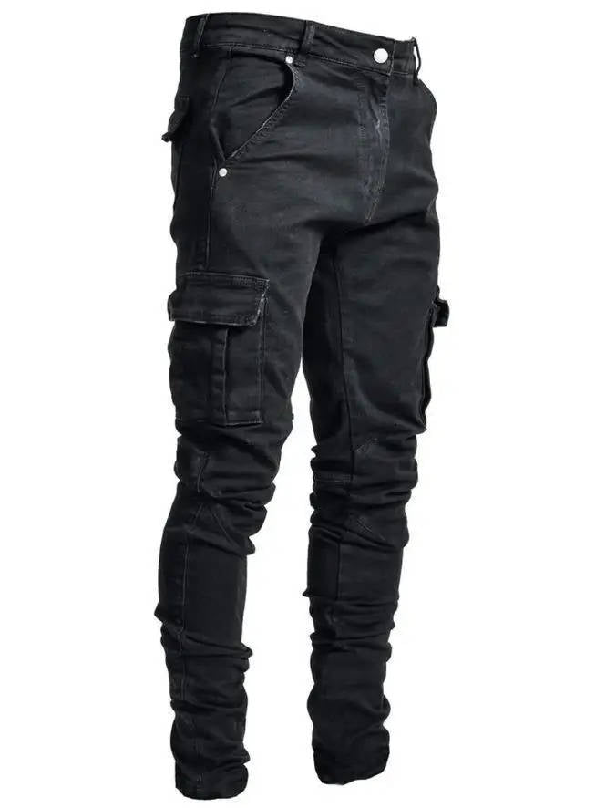 Tapered Cargo Jeans For Men