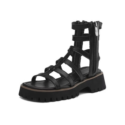 Ladies Leather Gladiator Sandals