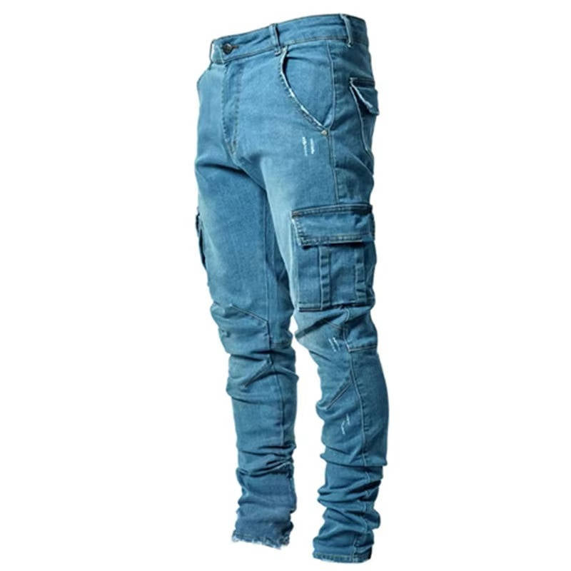 Tapered Cargo Jeans For Men