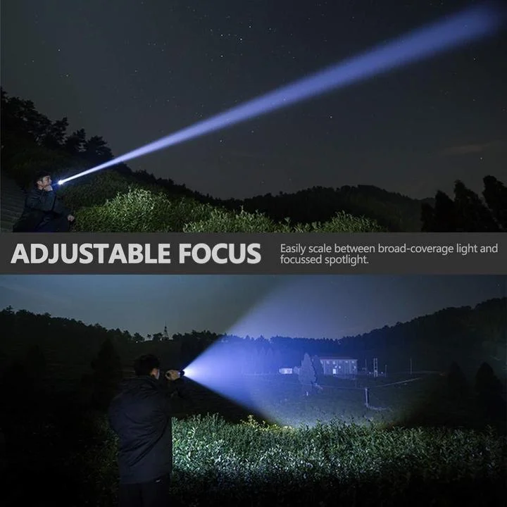 Lampe de poche LED puissante – 90,000 lumens Torche tactique rechargeable