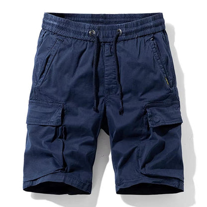 Men Summer New Multi Pockets Cotton Cargo Shorts