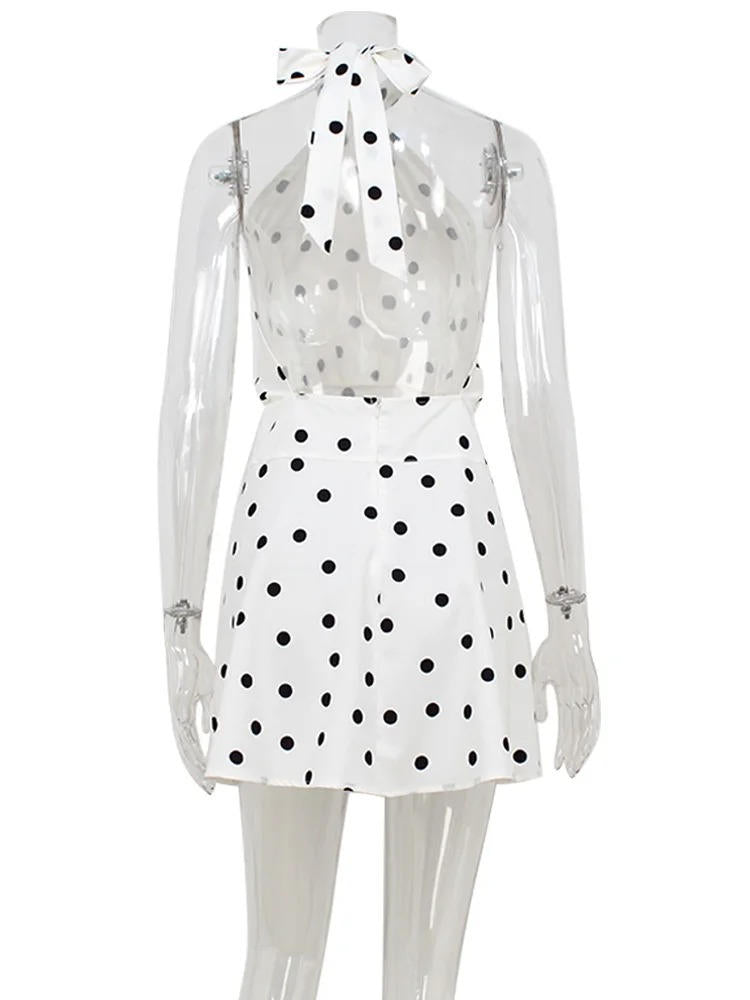 Damen Mini Rückenfreies Sommerkleid