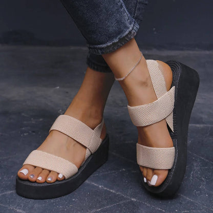 Women's Double Strap Sandals Platform