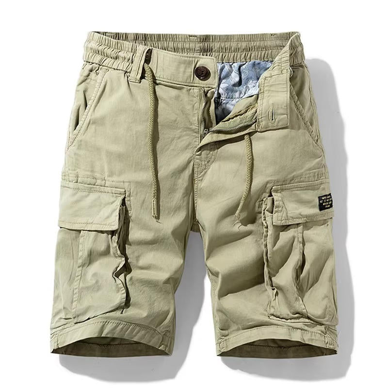 Men Summer New Multi Pockets Cotton Cargo Shorts