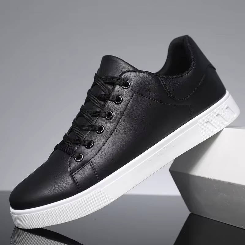 Men's Leather Low-Top Sneakers