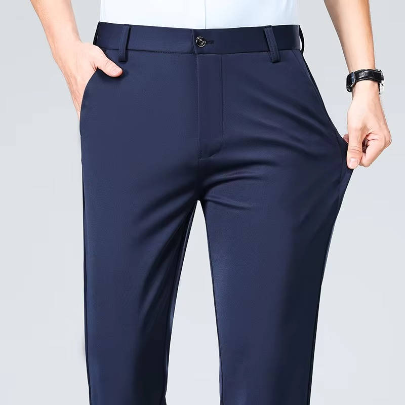Herren Leichte Stretch Schlanke Passform Anzughose