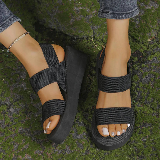 Women's Double Strap Sandals Platform