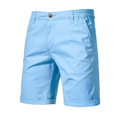 Mens Cotton Chino Shorts With Pockets
