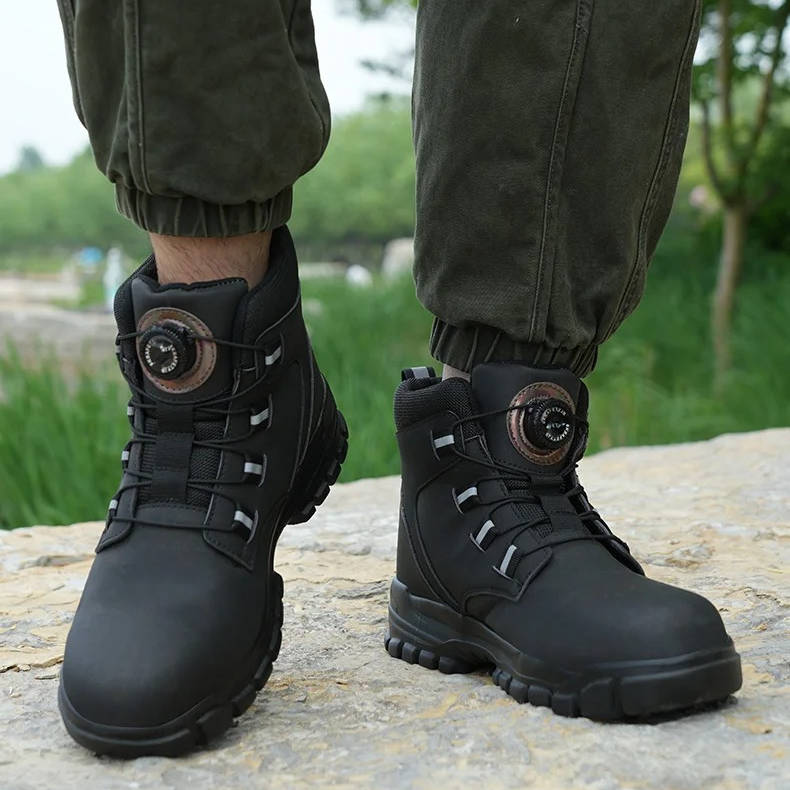 Mens Indestructible Steel Toe Construction Safety Boots