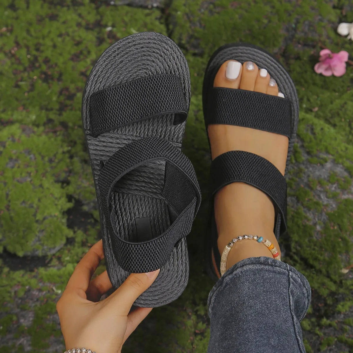 Women's Double Strap Sandals Platform