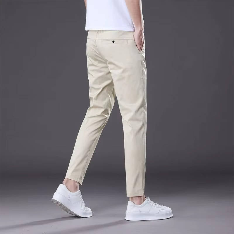 Ankle Straight Fit Pants For Men