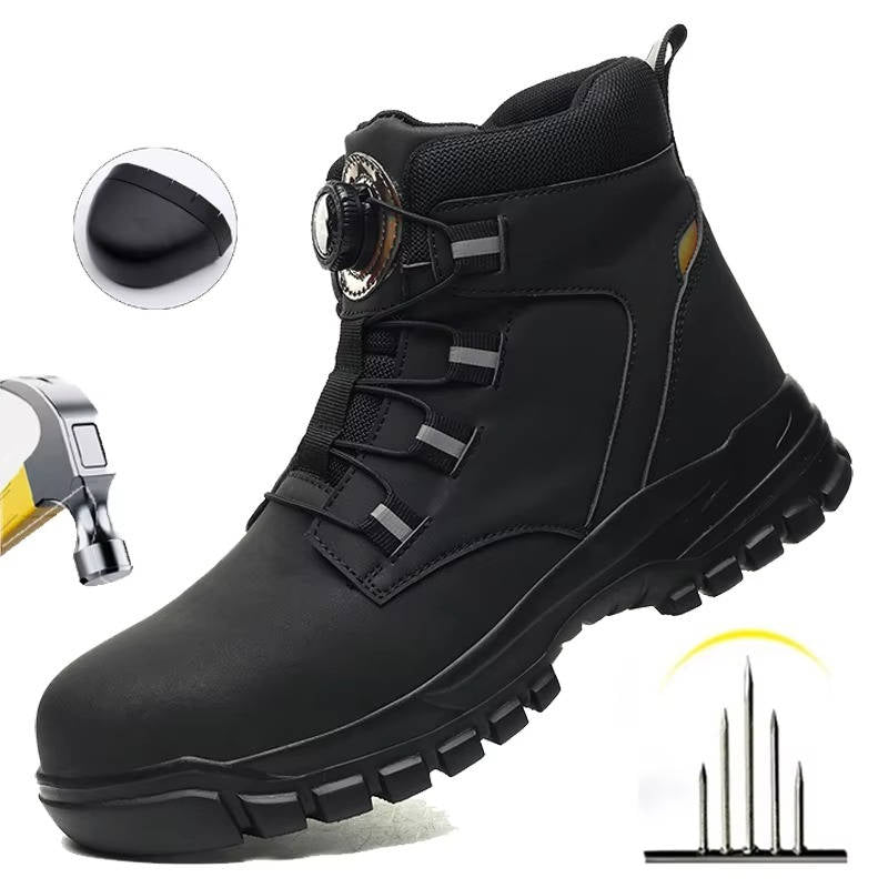 Steel Toe Work Boots Waterproof Slip Resistant