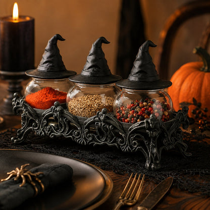 Decorative Witch Hat Seasoning Jars – Ventayo