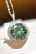 Radiant Sphere 10 Carat Moissanite Platinum-Plated Necklace