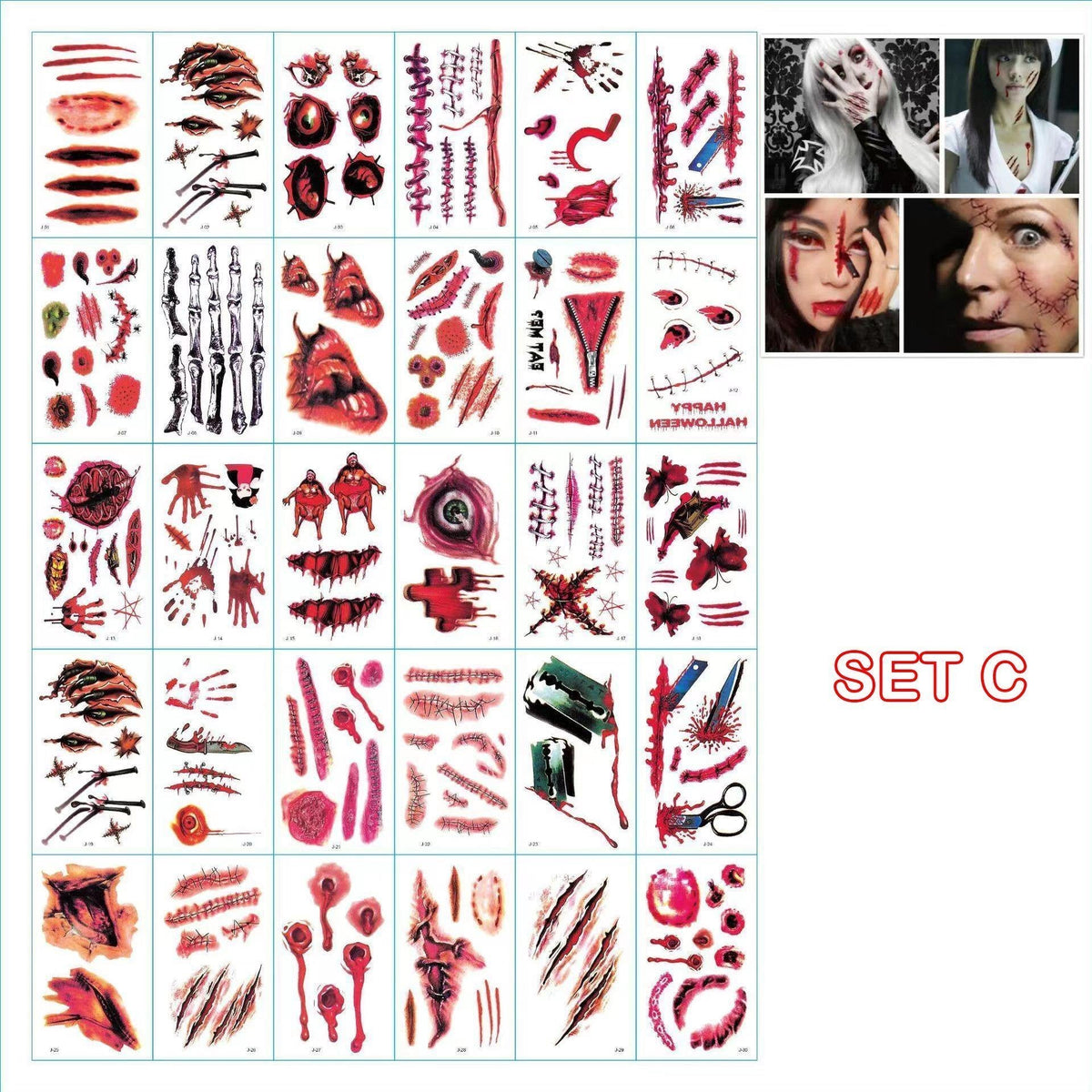 Realistic Halloween Temporary Tattoos – Ventayo