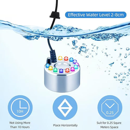 MistGlow – 12-LED Ultrasonic Mist Maker