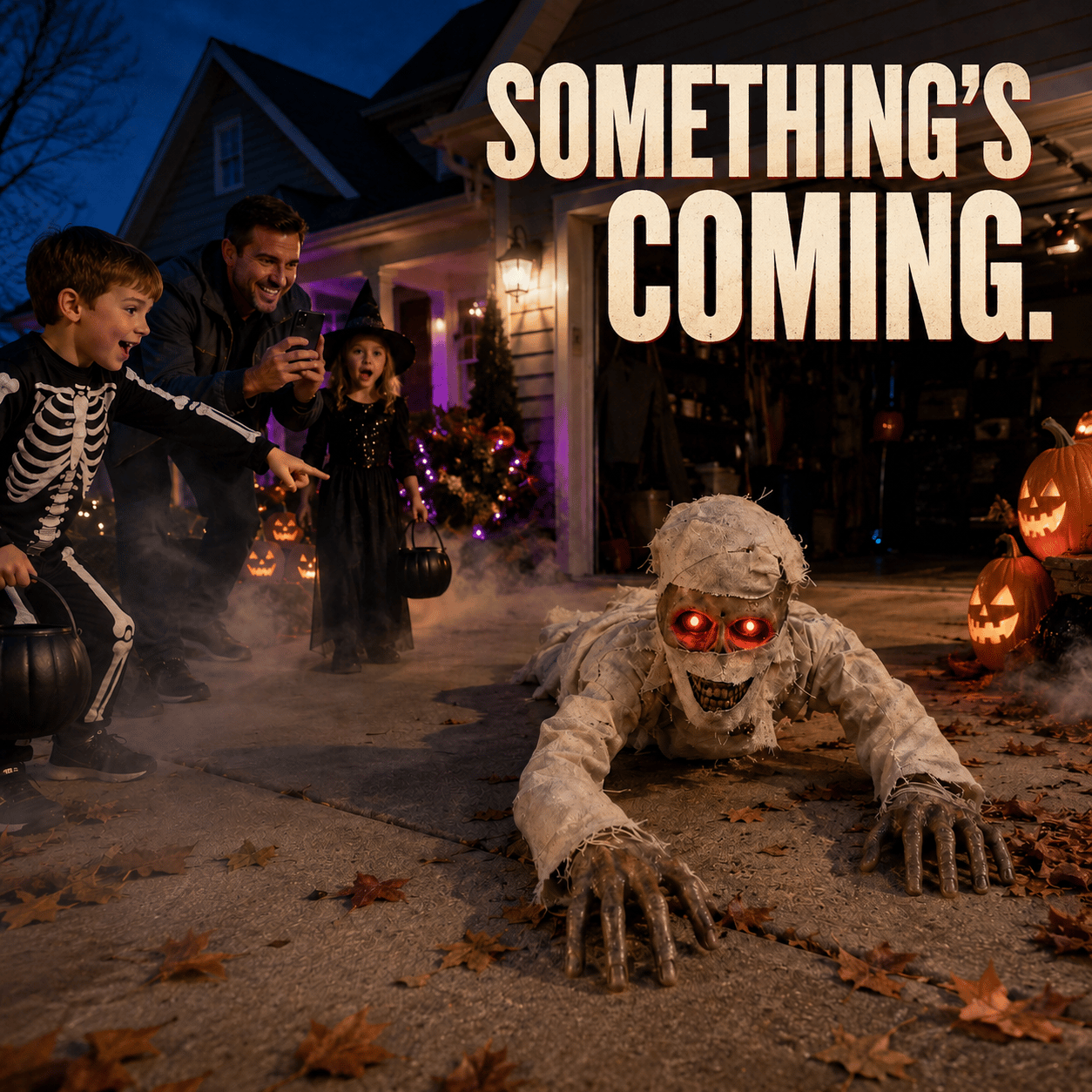GravePulse – Glowing Red Eyes Crawling Horror Mummy