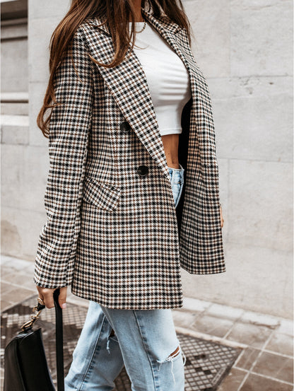 Eithne - Geruite Blazer Voor Vrouwen