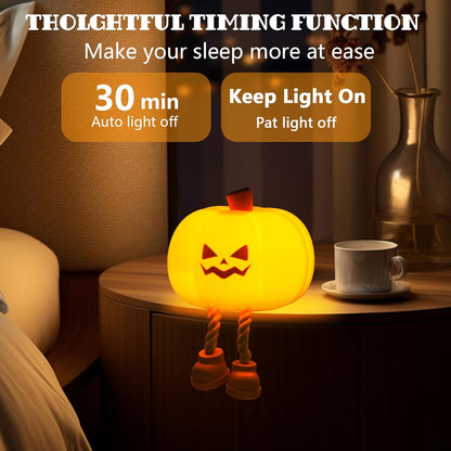 Mischievous Grinning Pumpkin Night Light – Ventayo